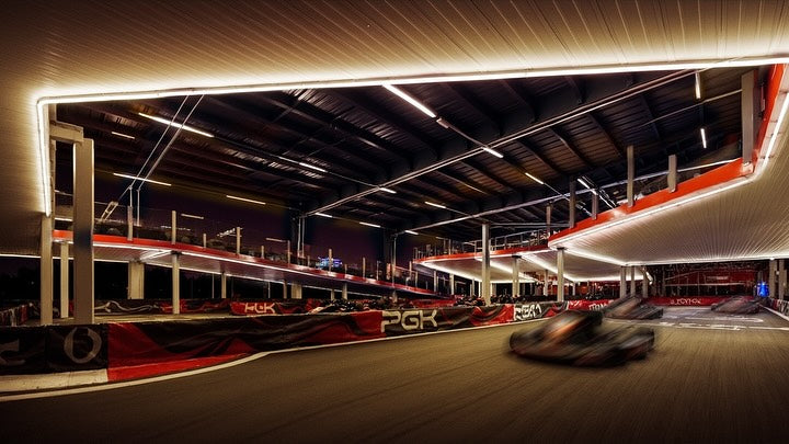 Speed in the dark ⚡ #pgk #neon #karting